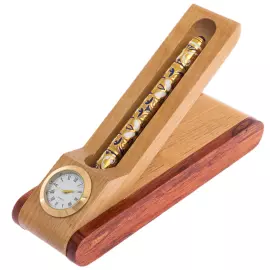 A pen in an Ornament stand with a clock, Zlatoust