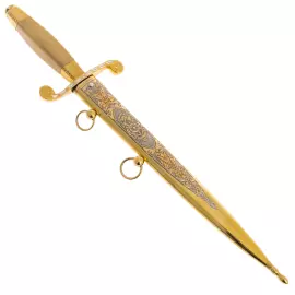 Кортик сувенирный "Морской. Герб РФ" светлая рукоять, Златоуст