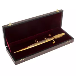 Кортик сувенирный "Морской. Герб РФ" светлая рукоять, Златоуст