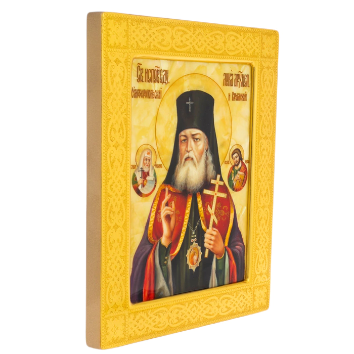 Icon on natural mother-of-pearl "Luka Krymsky"