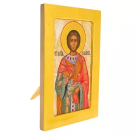 Икона на натуральном перламутре "Пантелеймон Целитель"