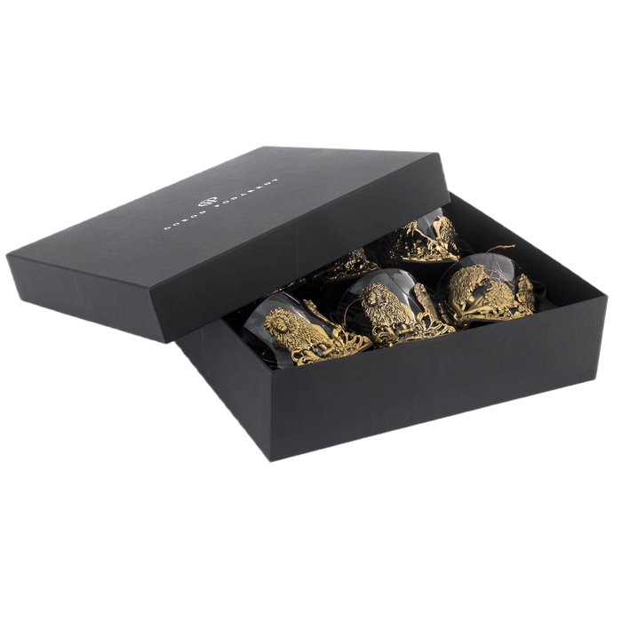 Set of whiskey glasses "Lions" for 6 people, in a gift box