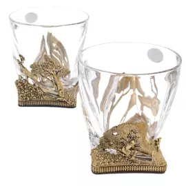 Набор бокалов для виски "Охота на оленя" на 6 персон