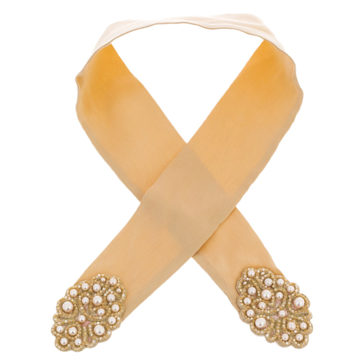 Exclusive author's braid "Russian pattern" beige
