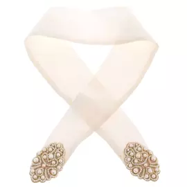 Эксклюзивный авторский косник "Русский узор" белый