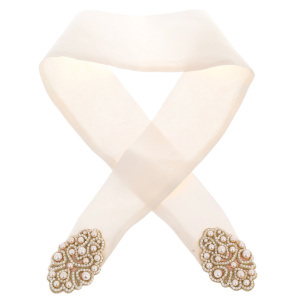 Exclusive author's kosnik "Russian pattern" white