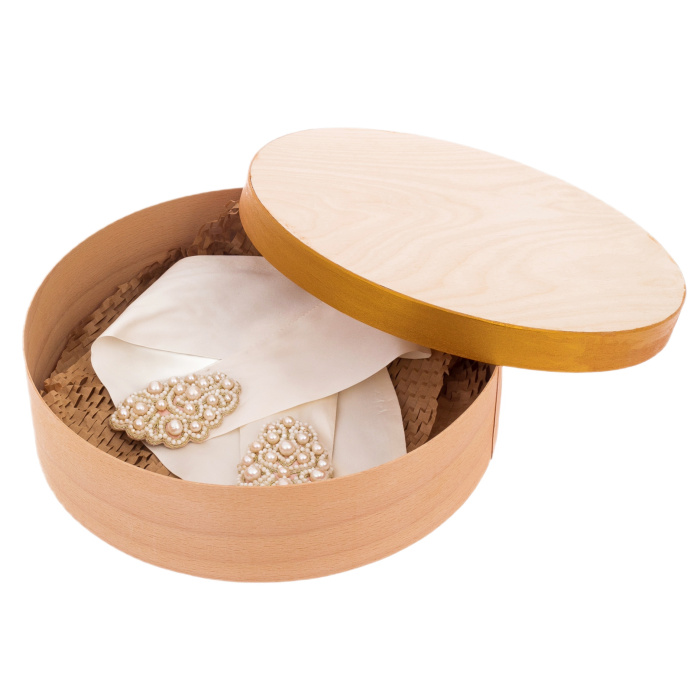 Exclusive author's kosnik "Russian pattern" white
