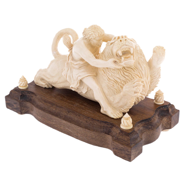 Sculpture of a mammoth tusk "David"