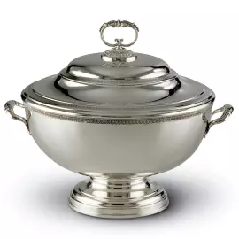 Silver soup tureen "Secular dinner"