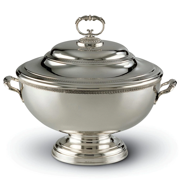 Silver soup tureen "Secular dinner"