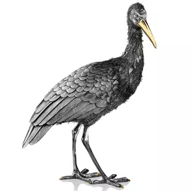 Silver sculpture "Stork"