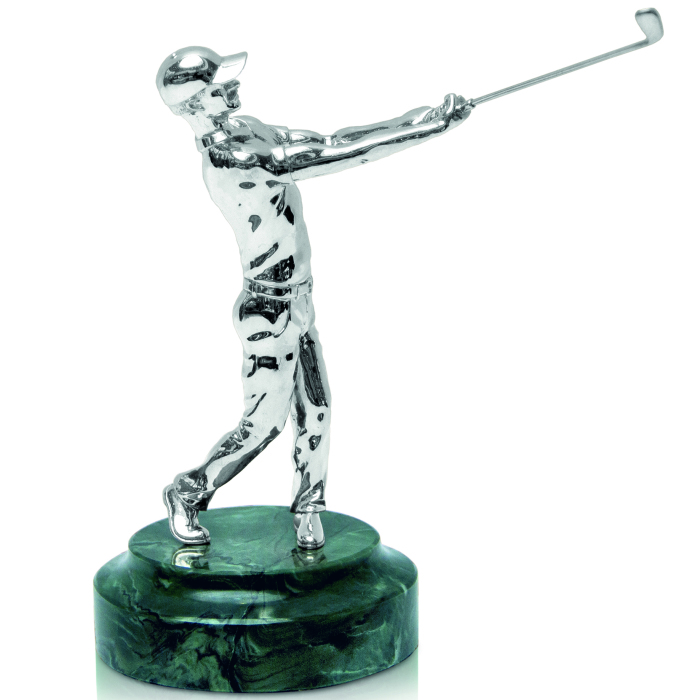 Silver statuette "Golfer"