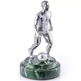 Silver statuette "Football Player"