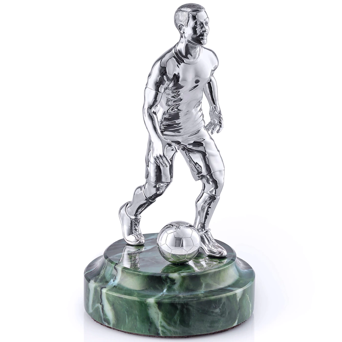 Silver statuette "Football Player"