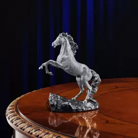 Silver sculpture "Horse" small