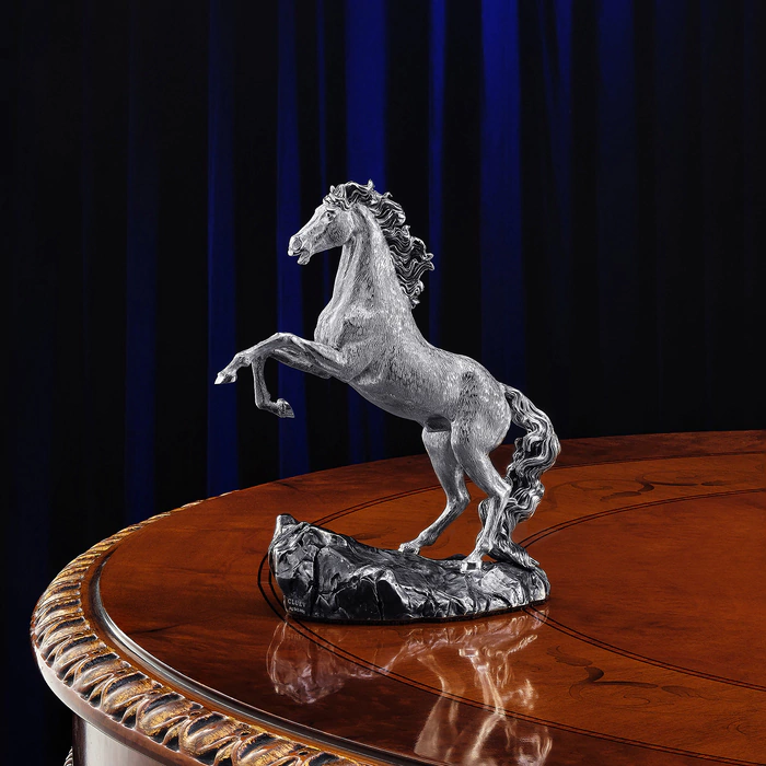Silver sculpture "Horse" small