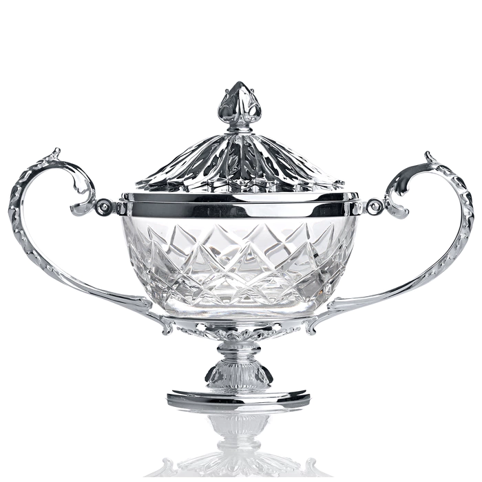 Sugar bowl made of silverware "Dvortsovaya"
