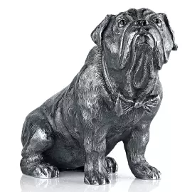 Silver statuette "English Bulldog"