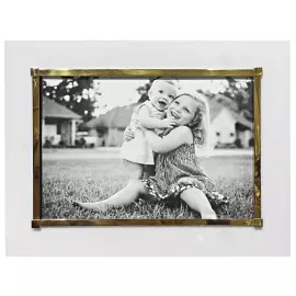 Фоторамка из мрамора и серебра "Наследие"