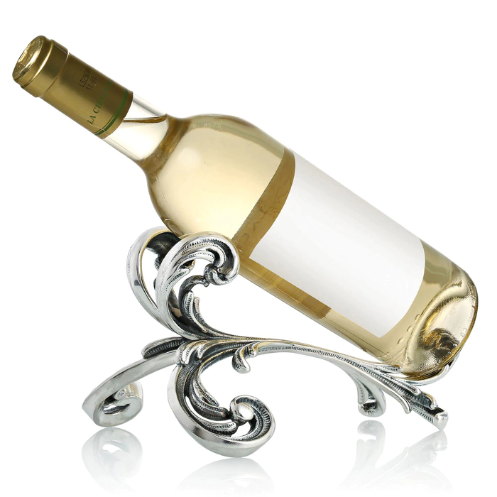 Renaissance silver-plated bottle holder