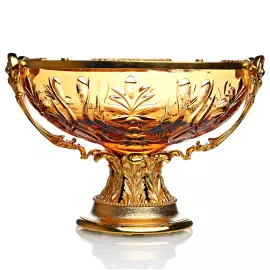 Чаша из янтарного хрусталя "Арабеск"