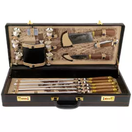 Set for barbecue "Hunting" for 6 people