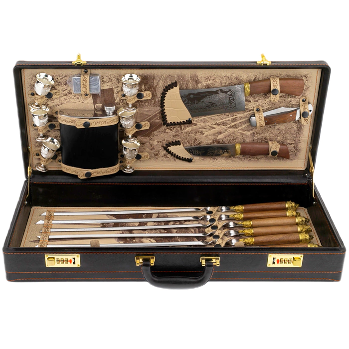 Set for barbecue "Hunting" for 6 people