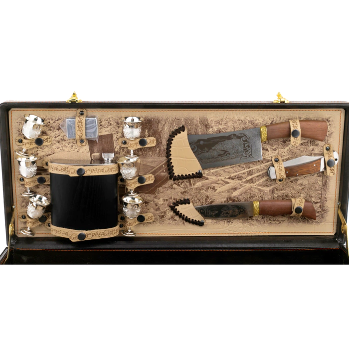 Set for barbecue "Hunting" for 6 people
