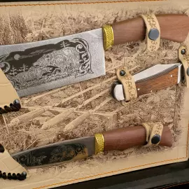 Set for barbecue "Hunting" for 6 people