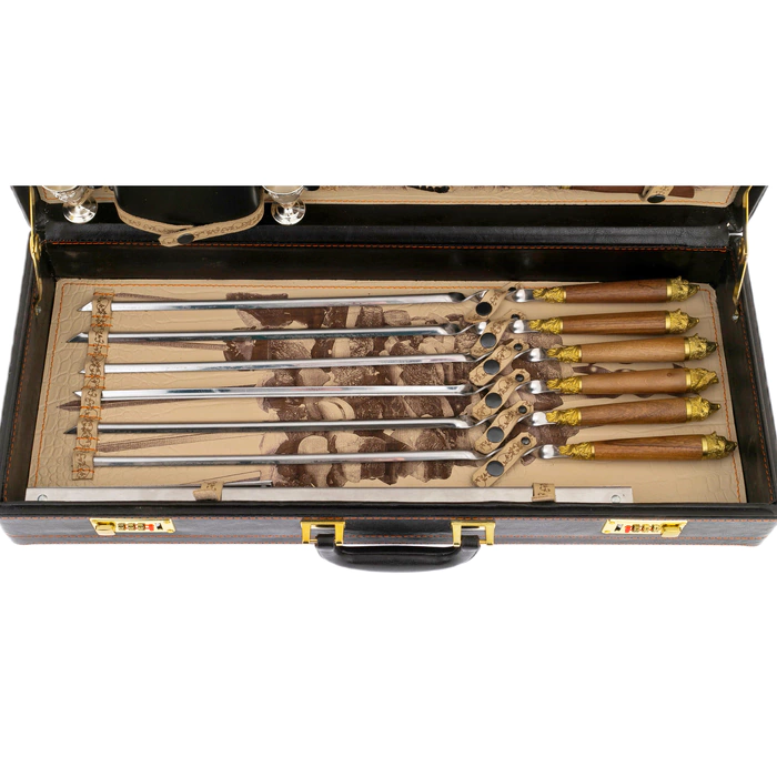 Set for barbecue "Hunting" for 6 people