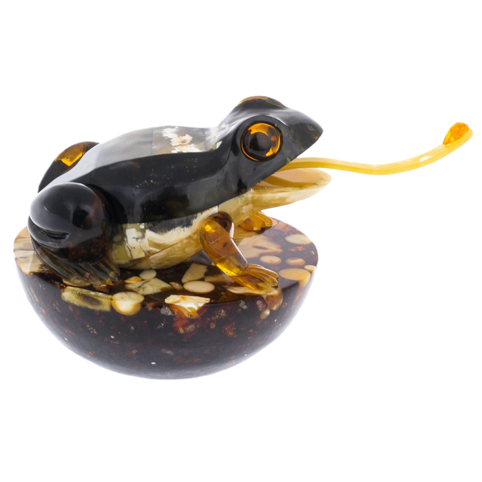 Amber composition "Tumbler Frog"
