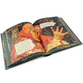 Книга в кожаном переплете "Сборник сказок А. С. Пушкина"