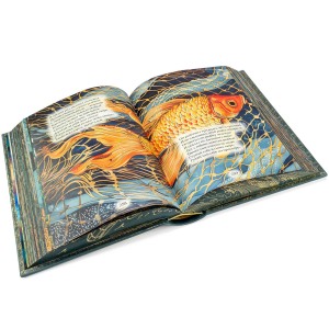 Книга в кожаном переплете "Сборник сказок А. С. Пушкина"