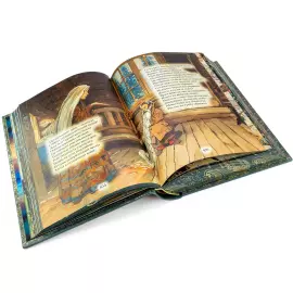 Книга в кожаном переплете "Сборник сказок А. С. Пушкина"