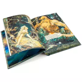 Книга в кожаном переплете "Сборник сказок А. С. Пушкина"