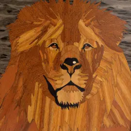 Нарды из карельской березы "Лев" малые Нарды из карельской березы "Лев" малые