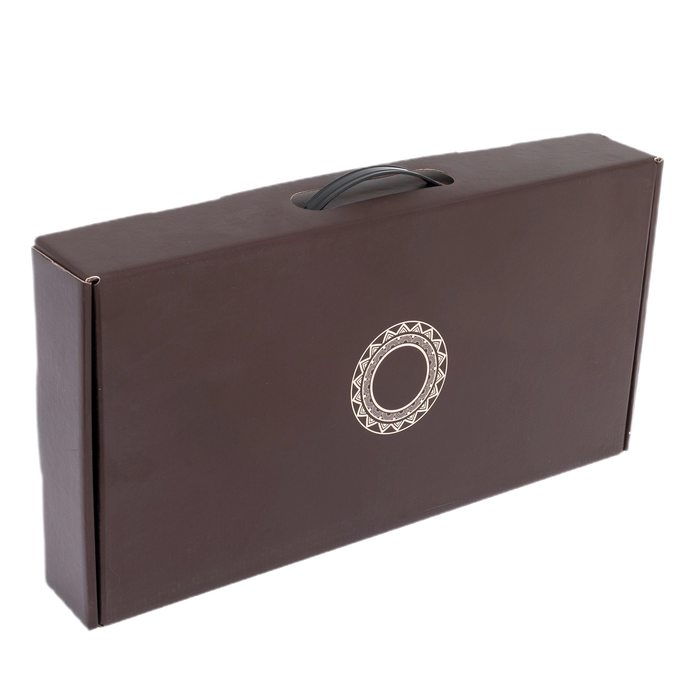 Karelian birch backgammon "Lion" small