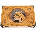 A set for cleaning weapons made of Karelian birch "Lynx" in a suitcase, small