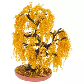 Дерево из янтаря "Ива плакучая"