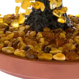 Дерево из янтаря "Ива плакучая"
