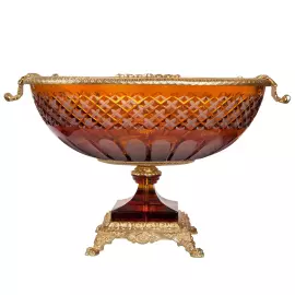 Чаша из янтарного хрусталя "Ампир"