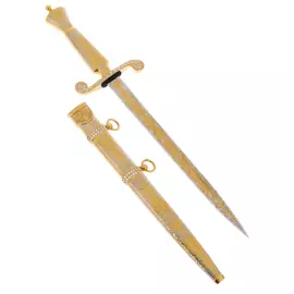 Кортик сувенирный "Герб РФ. Звезда" на подставке, Златоуст