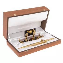 Кортик сувенирный "Герб РФ. Звезда" на подставке, Златоуст