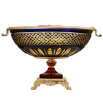 Amber-blue Empire crystal bowl