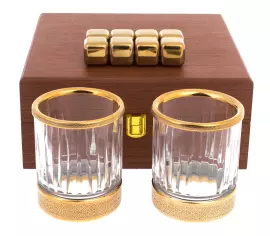 Набор для виски "Ромб" с камнями, на 2 персоны, Златоуст