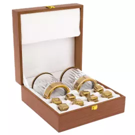 Набор для виски "Ромб" с камнями, на 2 персоны, Златоуст