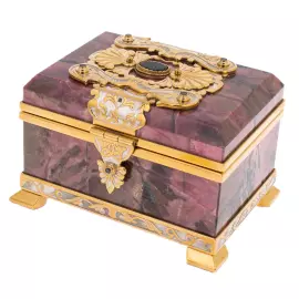 Шкатулка из родонита "Радость" Златоуст