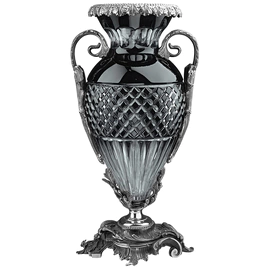 Grand Opera Black Crystal Vase