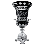 Black crystal vase "Palazzo"