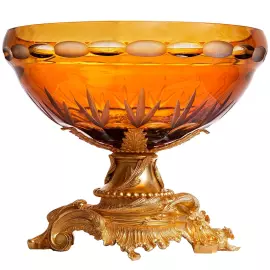 Чаша из янтарного хрусталя "Арабеска"